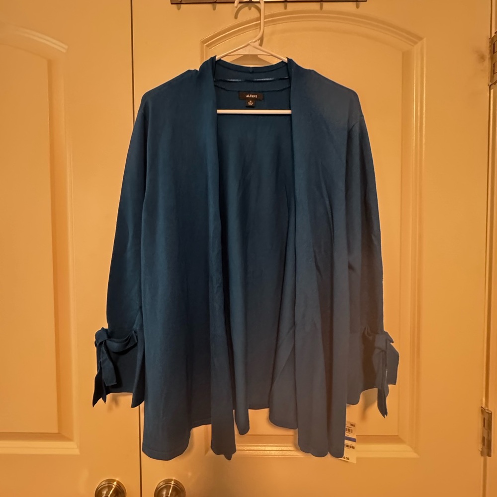 Alfani Essenital Cardigan in Teal XL NWT